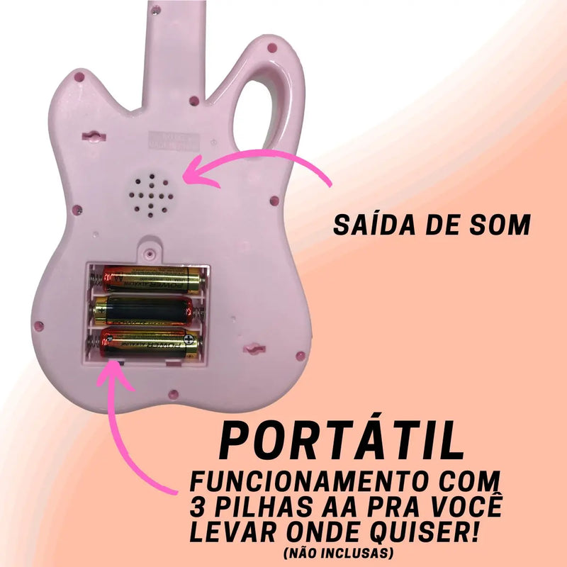 Guitarra Musical Infantil com Teclas